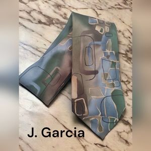 #2144 J Garcia silk neck tie men
